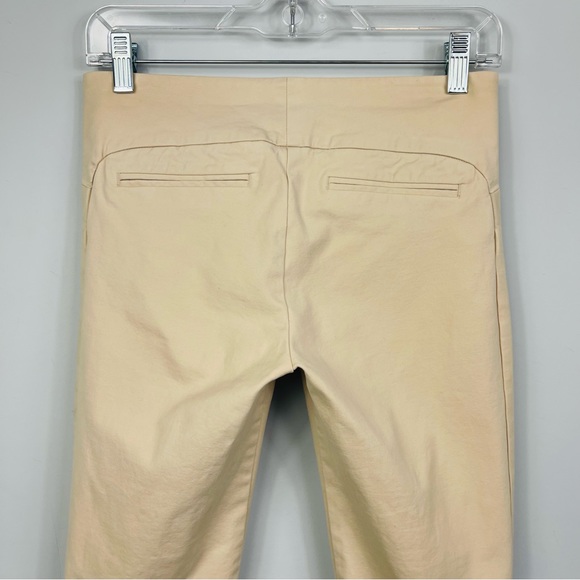 JOSEPH Sloe Straight Leg Pants Beige Cream Khaki Cotton Blend Trousers 36 4 - Picture 9 of 16